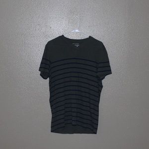Grey and Black Striped Tee